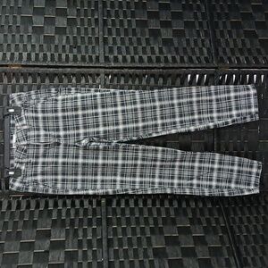 Stylish Plaid Chinos for Women Sz M RSQ Collective Stretch